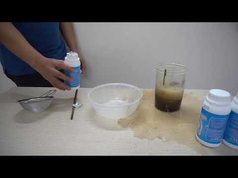 Thí nghiệm phân hủy chất hữu cơ bằng bột thông tắc cống siêu mạnh HGO Super