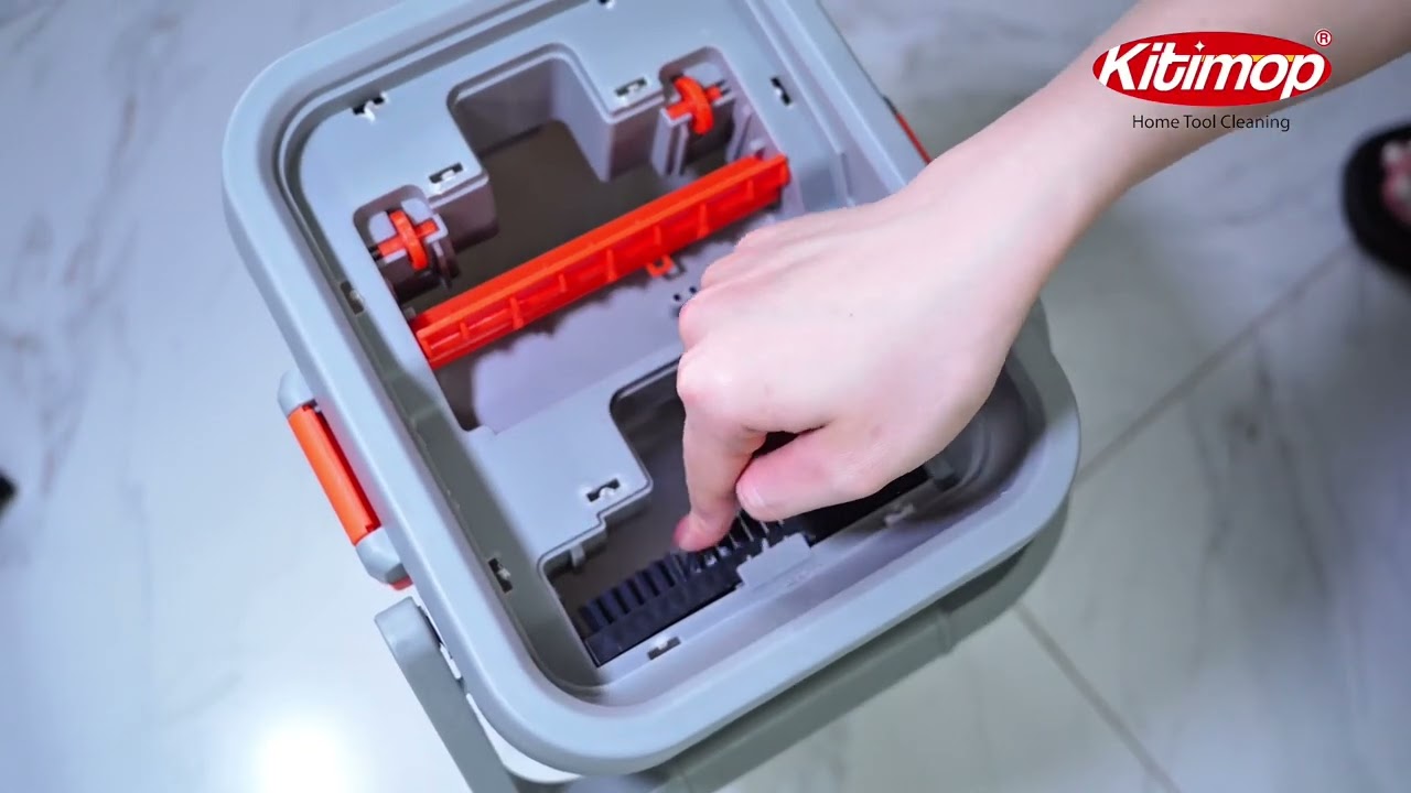 Bộ lau nhà tự giặt tự vắt Kitimop SM33 - Giúp cho công việc lau nhà hiệu quả và tiết kiệm thời gian