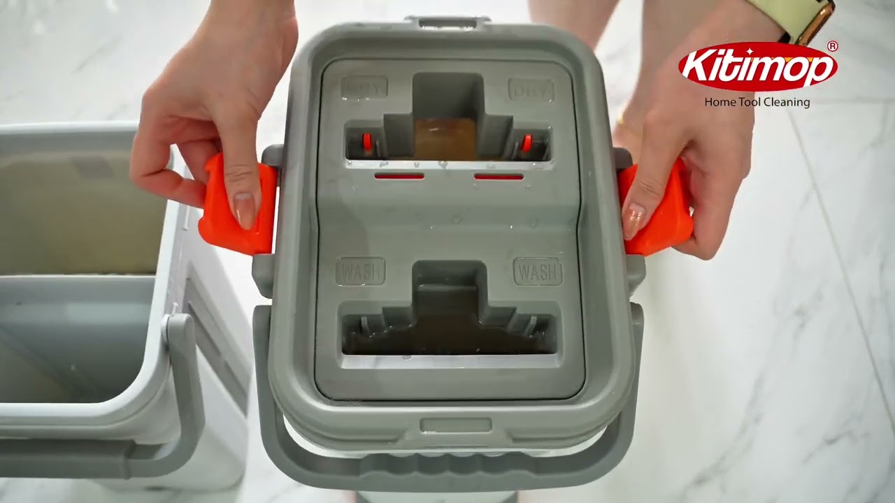 Bộ lau nhà cỡ lớn có bánh xe Kitimop Pro Max - Giải pháp giúp lau nhà sạch và nhanh hơn