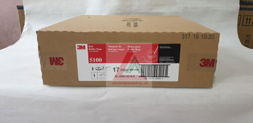 Hộp pad chà sàn 3m màu đỏ 17in