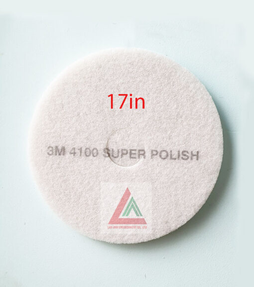 Pad chà sàn 3M màu trắng 17in