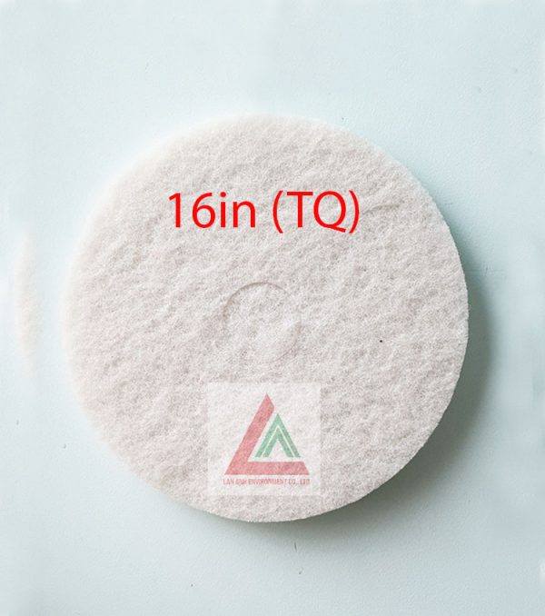 Pad chà sàn TQ màu trắng 16in