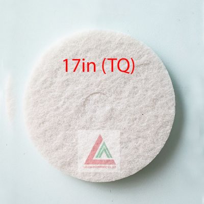 Pad chà sàn TQ màu trắng 17in
