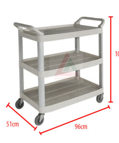 Kích thước xe đẩy 3 tầng