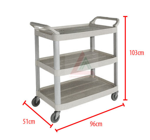 Kích thước xe đẩy 3 tầng