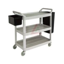Xe đẩy đa năng 3 tầng D-012A (Có 2 khay đựng rác)