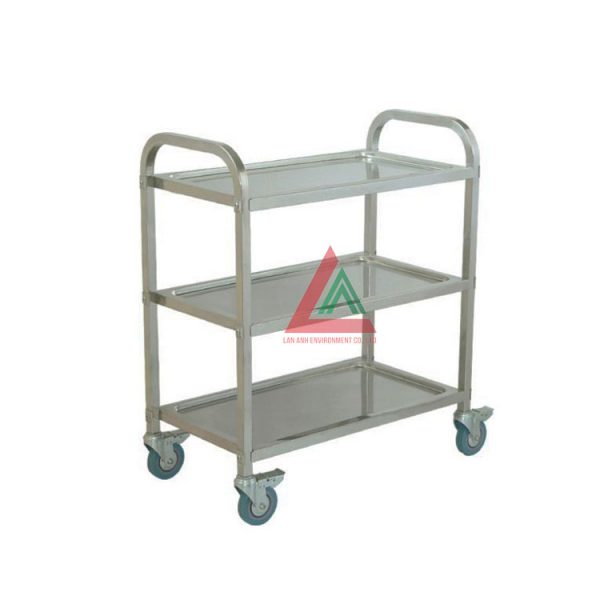Xe đẩy inox 3 tầng