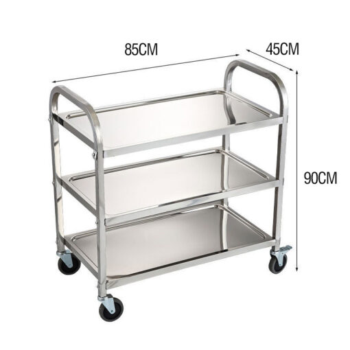 Xe đẩy Thức ăn 3 Tầng