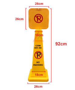 Biển báo cấm đỗ xe hình trụ