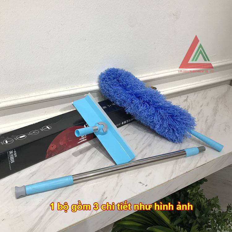Bộ lau kính quét trần đa năng