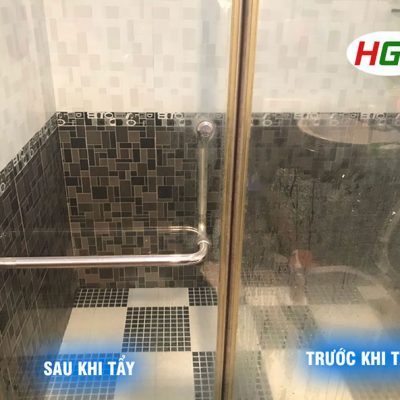 Tẩy Cặn Canxi Trên Kính