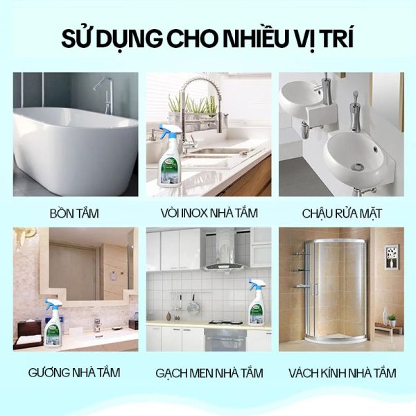 Tẩy Cặn Canxi Trên Kính
