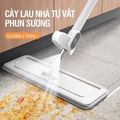 Cây Lau Nhà Tự Vắt Phun Sương