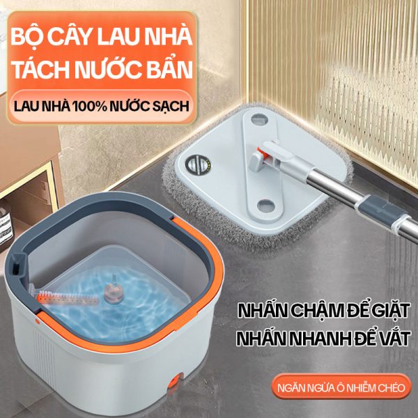 Bộ Lau Nhà Tách Nước Bẩn