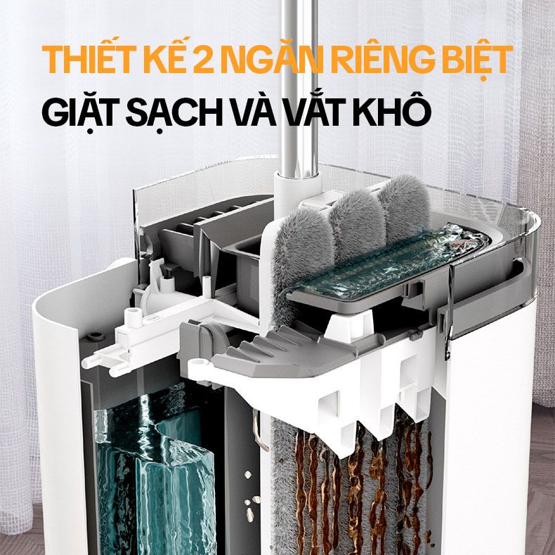 Cây Lau Nhà Tách Nước Bẩn KITIMOP SC06 - Ảnh 2
