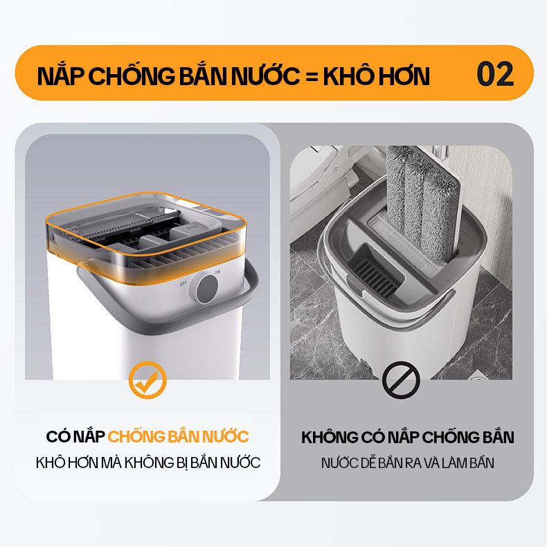 Cây Lau Nhà Tách Nước Bẩn KITIMOP SC06 - Ảnh 4