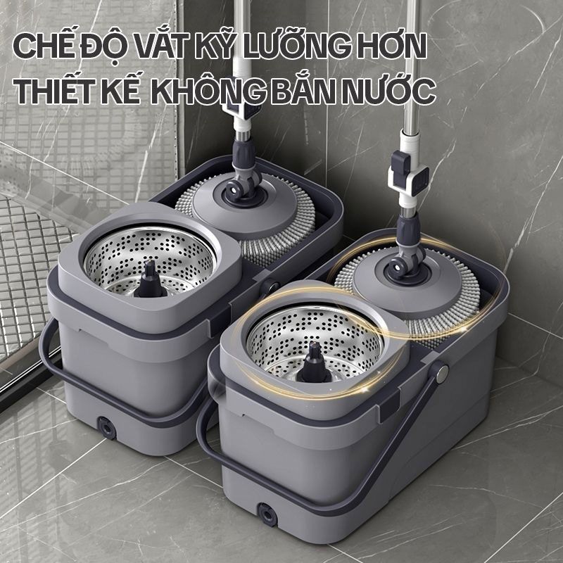 Cây Lau Nhà Xoay 360 Độ KITIMOP KS360 - Ảnh 3