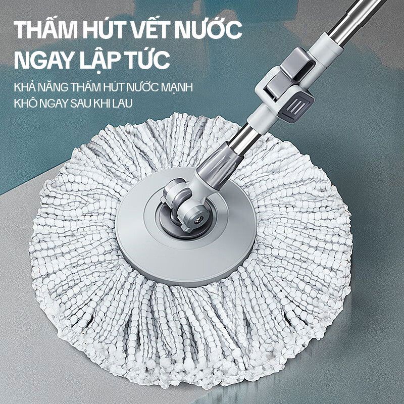 Cây Lau Nhà Xoay 360 Độ KITIMOP KS360 - Ảnh 5