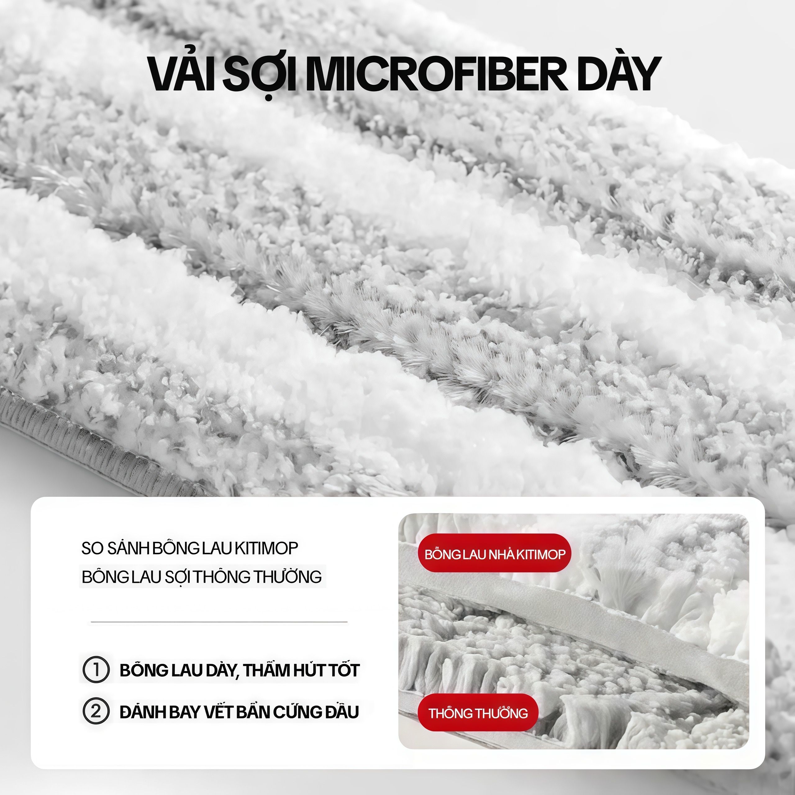 Bộ lau nhà tách nước bẩn Kitmop SC09
