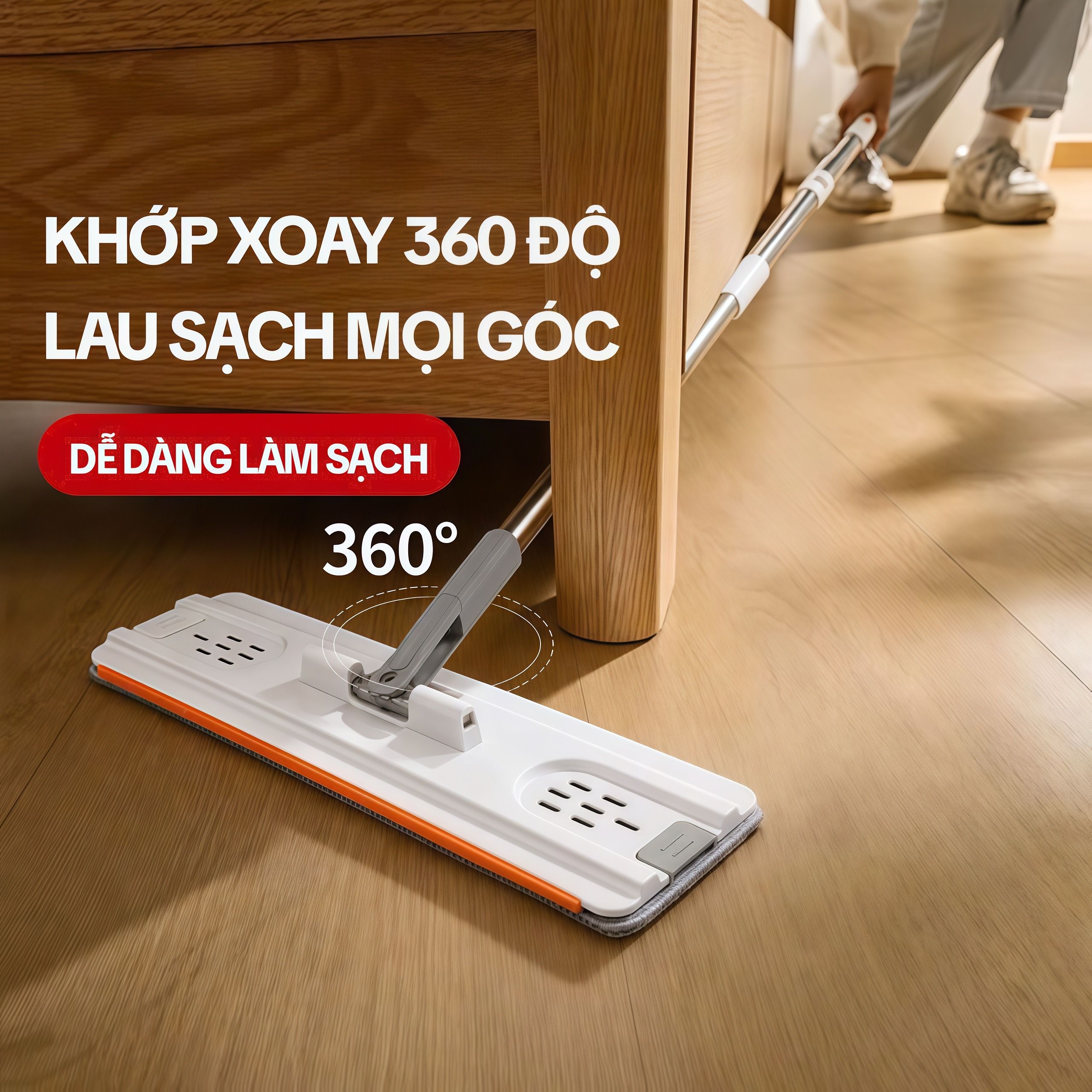 Bộ lau nhà tách nước bẩn Kitmop SC09