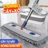 combo cây lau san hô và xô gấp gọn